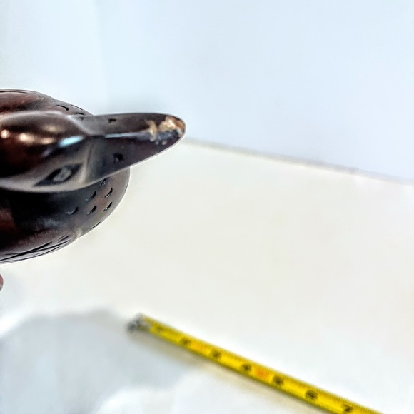 Vintage Froelich Wooden Duck Door Stop Jam Stay Wedge Hand Crafted Mahogany - Picture 6 of 8